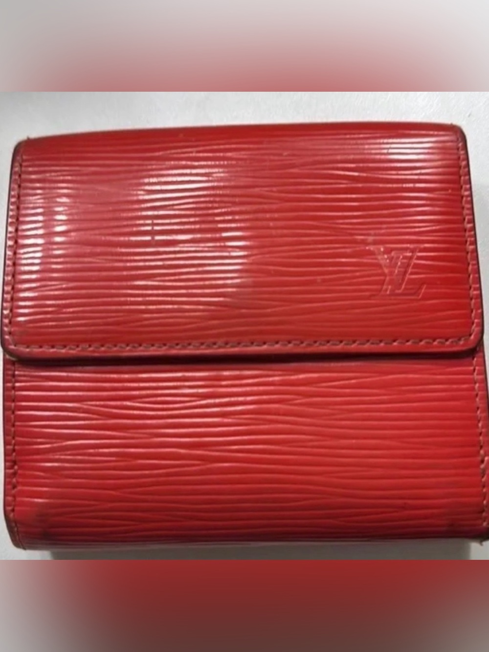Louis Vuitton Red Epi Leather Wallet